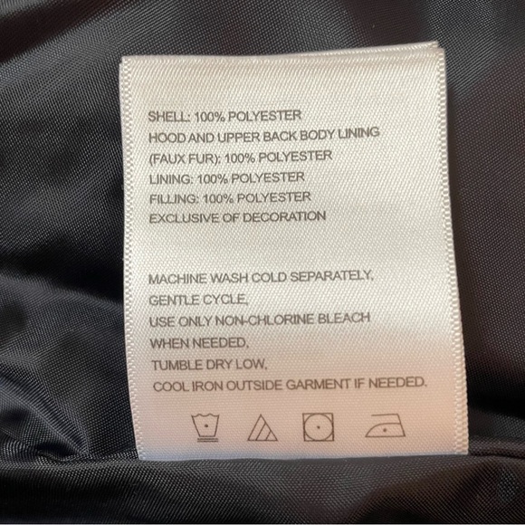 NWOT Laundry by Shelli Segal Navy Quilted Jacket w Hood Velvet Trim Fleece; Lg - Picture 5 of 15